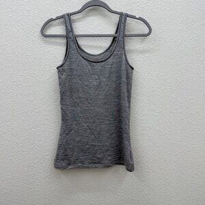 Icebreaker Grey Merino Wool Siren Tank Top Shirt 103213016 Womens size Small